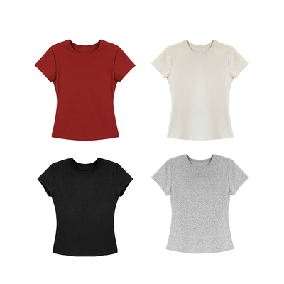 短袖通勤常规正肩5色T