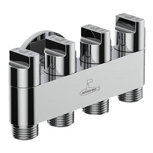 潜水艇一进四出三通四通五通黄铜角阀多功能洗衣机水龙头分水器阀