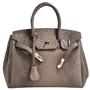 样板间摆件衣帽间软装包欧美风轻奢蛇皮纹铂金包气质手提斜挎女包