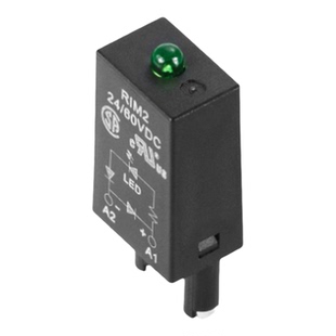 RIM 2 24/60VDC 魏德米勒继电器指示灯LED续流二极管7760056016