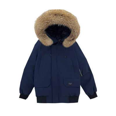 2025年新款羽小白工装短款羽绒服