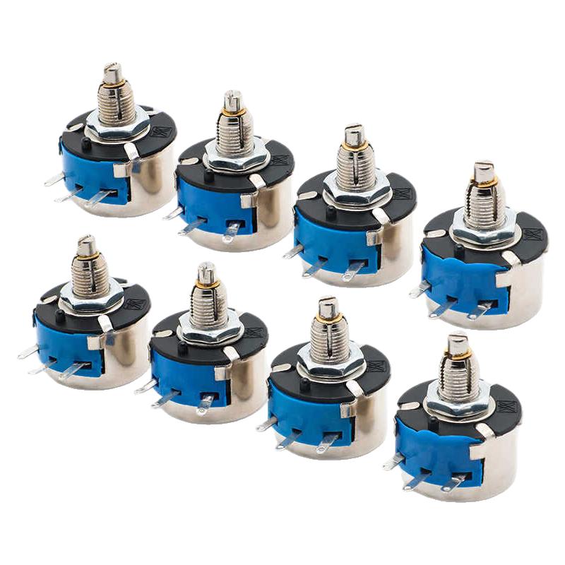 WX14-11单圈线绕电位器免焊1K/2K2/3K3/4K7/10K/20K旋钮带端子线