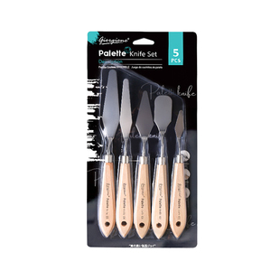 乔尔乔内刮刀5支套装油画刮刀 制作肌理 水粉丙烯调色刀不锈钢