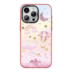 benefit云朵小兔热气球之旅17适用于iphone16promax苹果15PRO晶盾磁吸手机壳13新款14套12冰川纹防摔彩色边框