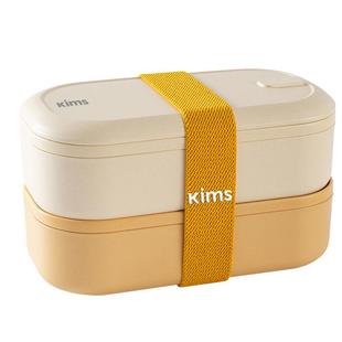 KIMSCOOK饭盒便当盒可微波炉加热高颜值日式双层餐盒上班族手提包