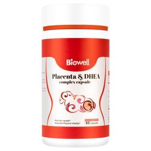 Biowell进口高活性植物胎盘女性调理胶囊保养卵巢亢衰滋补雌激素