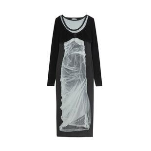 REVAN芮范设计师款辣妹真两件印花连衣裙RM71101145