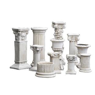 欧式花盆罗马柱摆件婚庆婚礼道具柱子底座复古花园庭院阳台装饰