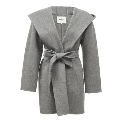 ONLY100%绵羊毛双面呢毛呢大衣