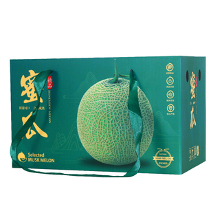 两个装新疆哈密瓜网纹瓜高档礼盒包装纸箱甜瓜羊角蜜瓜水果空纸盒