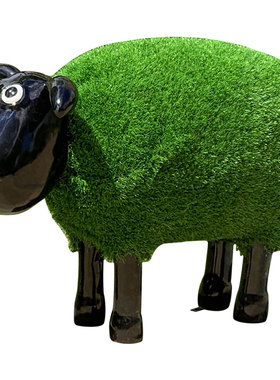 仿真植草公园林庭院景观小羊雕塑