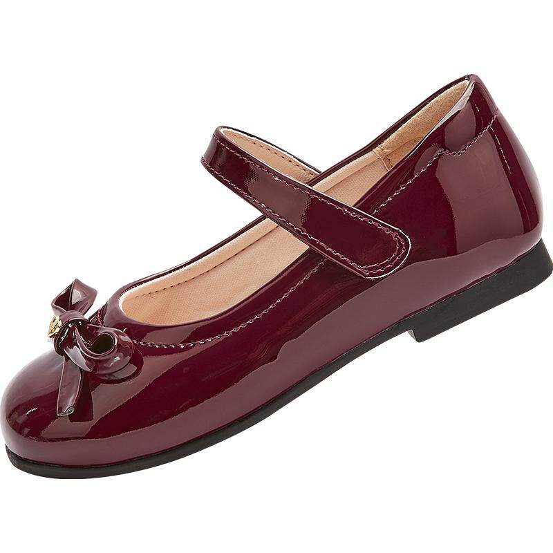 【balaOne】巴拉巴拉童鞋女童公主鞋2026新款春秋鞋子蝴蝶结甜美