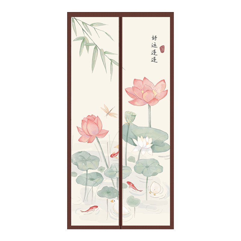 新中式空调门帘隔热挡风