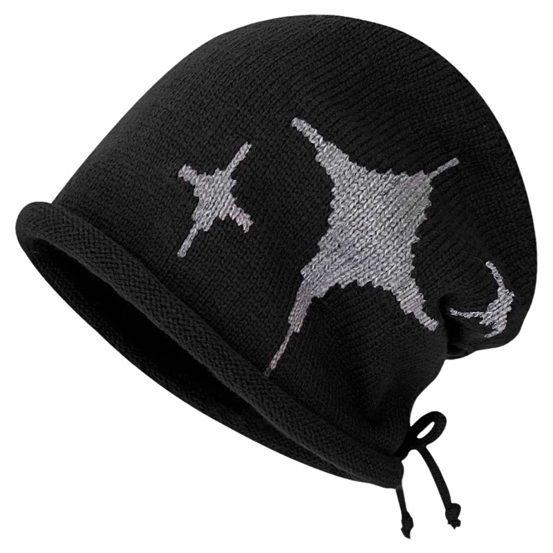 宽松大头围冷帽女款2026新款秋冬卷边针织堆堆帽子保暖包头毛线帽