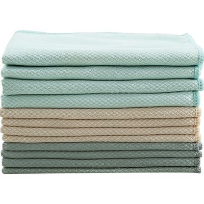 鱼鳞抹布擦玻璃专用洗碗清洁布厨房吸水不留痕不掉毛不沾油洗碗巾