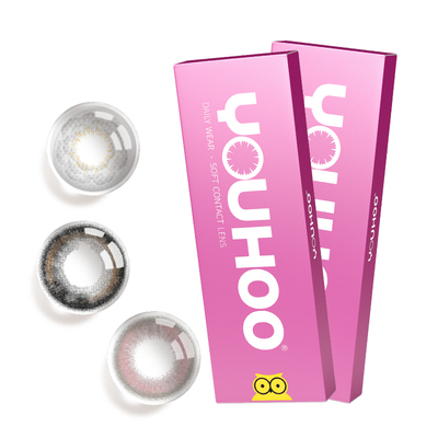 【日抛福利】youhoo美瞳日抛女混血感彩色隐形眼镜小直径6片装