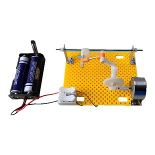 曲柄滑块机构 科技科普积木小制作diy手工自制机械直线往复运动