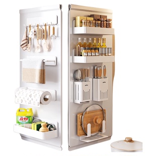 厨房洞洞板置物架调料壁挂磁吸配件调味料刀架筷子勺子收纳免打孔