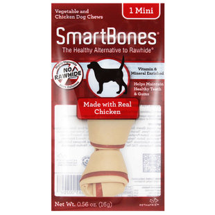 smartbones狗狗磨牙狗咬胶棒零食48支礼包耐咬骨头小型犬泰迪零食