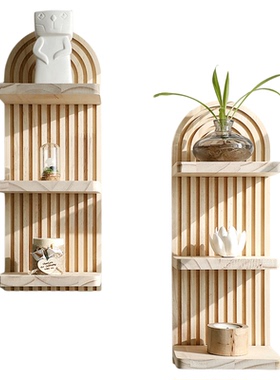 ins风装饰架墙面治愈氛围感