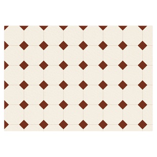 复古小花砖入门地垫pvc可擦洗入户地毯皮革免洗厨房进门脚垫防水