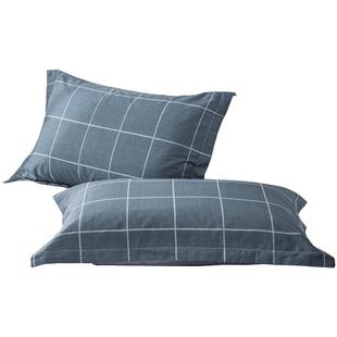 纯棉枕套 一对装48*74cm全棉斜纹枕芯套 单人学生儿童枕头套包邮