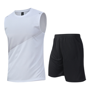 运动套装男夏季短袖T恤宽松速干衣篮球健身房训练短裤休闲跑步服