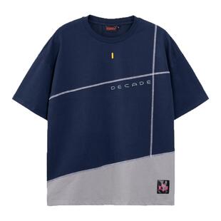 moeyu假面骑士帝骑Decade印象夏季拼接短袖T恤宽松男女上衣周边