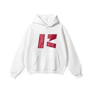 RASP龙纹发泡连帽卫衣美式休闲秋冬宽松重磅国潮牌上衣