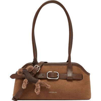 百思图腋下波士顿女包