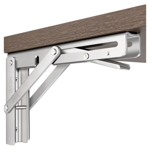 304不锈钢墙上可折叠三角支架置物架活动伸缩隔板层板托直角支撑