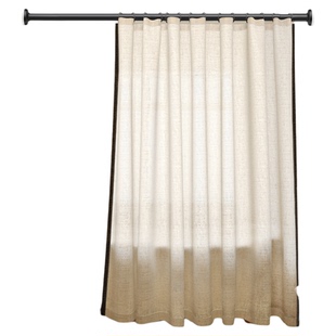 高档法式浴帘防水防霉遮挡淋浴隔断卫生间窗帘浴室免打孔门帘子布