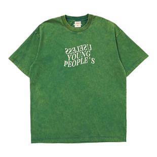 Mentmate 25SS 原创复古做旧水洗T恤衫男 街头百搭英文圆领短袖夏