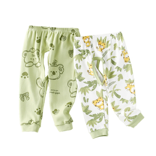 2件装 儿童裤子春秋季2026新款宝宝开裆裤纯棉休闲裤居家打底长裤