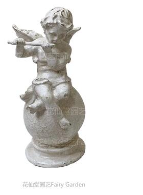 花园阳台摆件花仙堂铸铁天使装饰