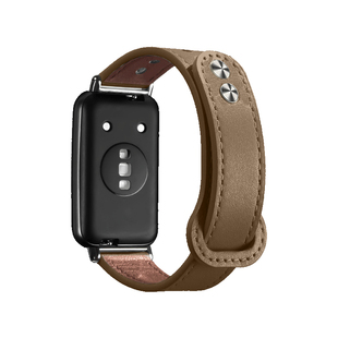 适用华为手环11/10/9/8/7NFC版表带新款band6pro腕带真皮女生荣耀手环替换智能电子运动手表六七八九代手表带