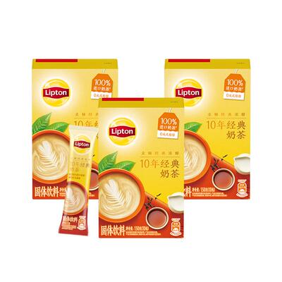 立顿经典口味小包装速溶饮150g*3
