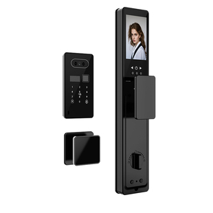 入户门嵌入式指纹锁家用防盗门智能人脸识别内嵌式别墅大门密码锁