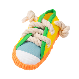 狗狗发声拖鞋玩具自嗨解闷神器绳结磨牙耐咬消耗体力中小型犬玩具
