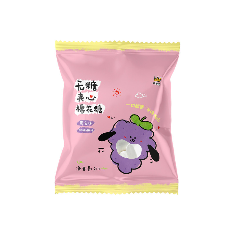 趣食家水果味夹心棉花糖