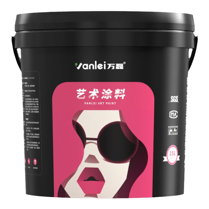 万磊复古室内过道背景墙艺术涂料