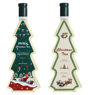 圣诞树酒雷司令甜白葡萄酒低度数甜型红酒女士微醺晚安酒节日礼物