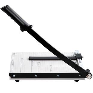 得力切纸刀a4手动迷你钢质木质切纸机裁照片名片相片裁剪割纸机a3多功能裁纸裁剪器小型铡刀闸刀裁纸器切割刀