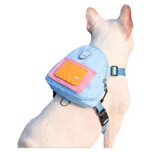牵引绳狗狗书包外出防挣脱背心式狗狗背包胸背带可调节宠物遛猫绳