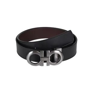 【自营】FERRAGAMO/菲拉格慕男士真皮腰带商务休闲双面可调节皮带