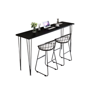 铁艺长条吧台桌子网红奶茶店靠墙长条桌吧台桌子出租屋超窄长条桌