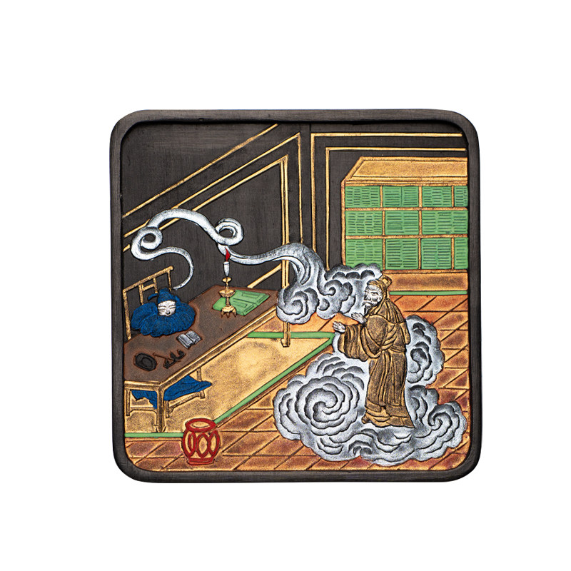 善琏湖笔梦人遗墨徽墨彩色墨块