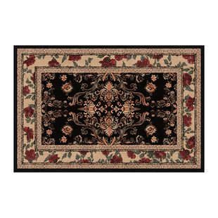 新款客厅地毯复古高级沙发地垫家用法式免洗加厚茶几垫子防水可擦