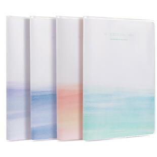 得力笔记本软胶套本16K加厚简约记事本英语日记本小中高大学生专用练习本作业本子好词好句摘抄本登记T16160