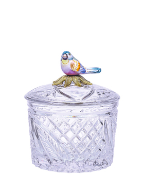 水晶装饰罐欧式客厅美式法式果盒